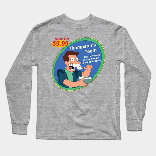 Thompson's Teeth Long Sleeve T-Shirt by The Metafox Crew Shop